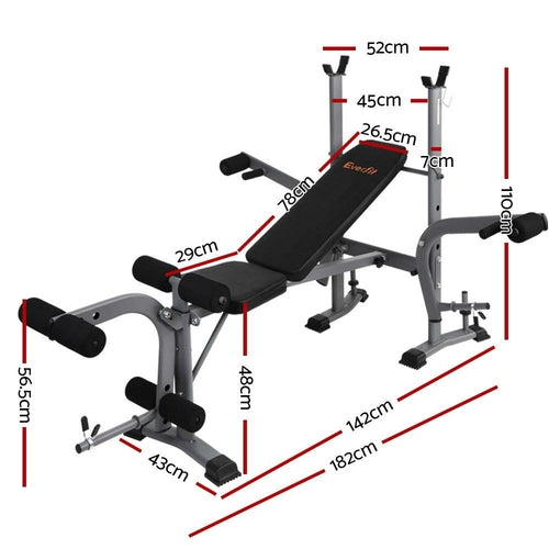 everfit-weight-bench-8-in-1-bench-press-adjustable-home-gym-station