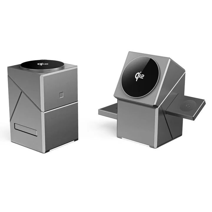 3-in-1 Fast Wireless Chargers Base for Mobile Phone/iWatch